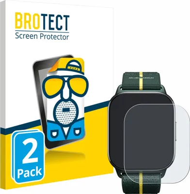 Produktbild von 2x BROTECT Schutzfolie für Motorola Moto watch fit Displayschutz Displayschutzfolie Folie Matt Entspiegelungsfolie