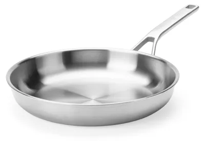 Bratpfanne 28 cm, 3-lagig Edelstahl, Induktion, ofenfest bis 220 °C