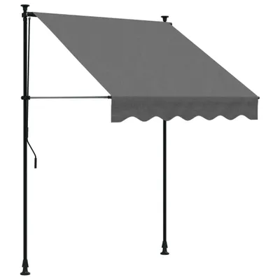 Immagine prodotto di Tenda da sole retrattile antracite 150x150 cm in tessuto e acciaio