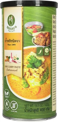 Produktbild von ! Nittaya Thai Kari Gelbe Curry Paste (vegan) 400g
