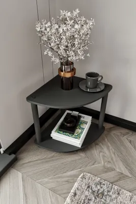 Obrázok produktu pre Skye Decor, moderný príkonový stolík v čiernej farbe, 34 x 38 x 34 cm | 100% MDF s robustnými nohami | Štýlový dizajn pre váš domov, elegantný a funkčný.