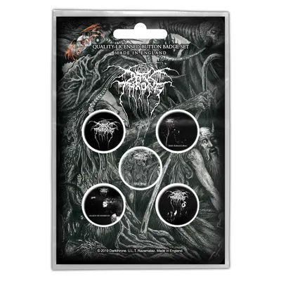 Obrázek produktu pro Darkthrone - sada odznaků "Old Star" 5-pack - plast, kov RO2330 (jedna velikost) (černá/šedá/bílá)