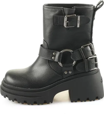 Immagine prodotto di Buffalo Donna Stivaletto Elegante Bravr Biker Lo 1220067 Nero