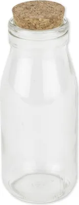 Productafbeelding van Glazen snoepfles met kurken, 14,5 cm, 250 ml - Eén maat