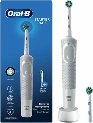 Obrázek produktu pro Oral-B | Elektrický zubní kartáček - Vitality 100 - bílý - startovací balení - 7600 pohybů za minutu