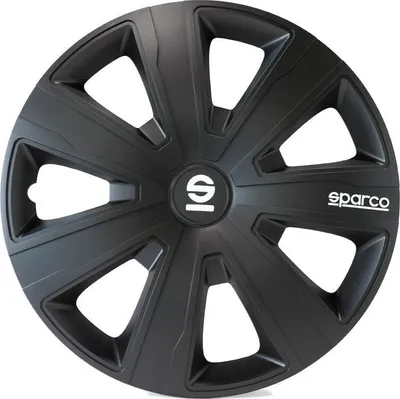 Produktbild von 16" Zoll Radkappen Schwarz Radzierblenden Radblenden SPC1681BK SPARCO