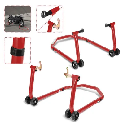 Produktbild von Vigevee Motorradständer 2 Stück Montageständer Motorradwippe Motorrad  Motorrad Ständer Radwippe Transportständer Enduro Motocross Vorderrad