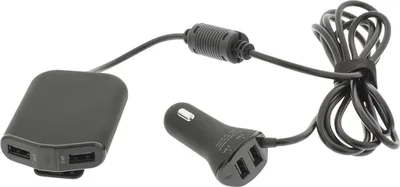 Produktbild von Sweex CH-018BL, Auto, Zigarettenanzünder, 5 V, 1,8 m, Schwarz