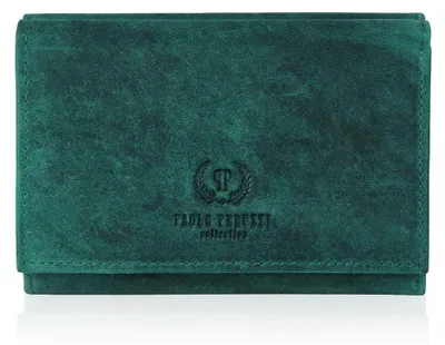 Produktbild von Damen Vintage grün Leder Geldbörse RFID Paolo Peruzzi T-33-GR