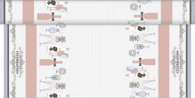 Produktbild von Sovie HORECA Tischdeckenrolle Celebration in Grau-Rosa aus Linclass® Airlaid 120 cm x 25 m, 1 Stück