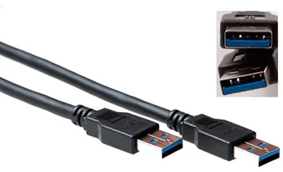 Immagine prodotto di Advanced Cable Technology SB3013 2 m di cavo USB A USB A maschio nero (SB3013)