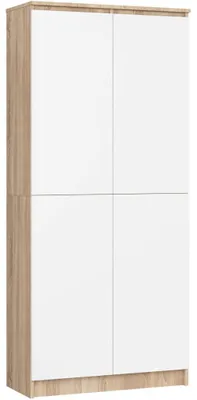Image de raumhirsch : Étagère fonctionnelle avec porte et 8 compartiments - Une étagère offrant beaucoup d'espace de rangement