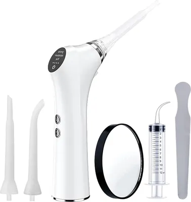 Produktbild von Mandelstein Entferner elektrisch – 3 Geschwindigkeiten, LED Licht, 3 Ersatzköpfe, USB Aufladung, schmerzfreie Zahnreinigung