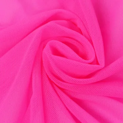 Produktbild von Tüllstoff Meterware elastisch weich pink