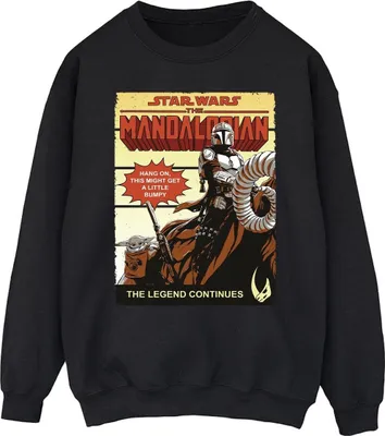 Produktbild von Star Wars The Mandalorian - "Bumpy Ride" Sweatshirt für Herren BI46627 (L) (Schwarz)