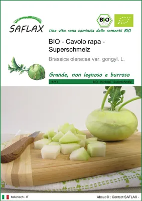 Immagine prodotto di SAFLAX  -- Cavolo rapa - Superschmelz - 20 semi - Brassica