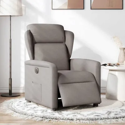 Produktbild von vidaXL Relaxsessel Elektrisch Taupe Stoff