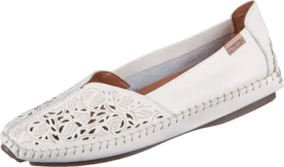 Produktbild von Pikolinos Damen Halbschuh Slipper Jerez florales Muster Cutouts trendy 578-4976, Größe:39 EU, Farbe:Weiß