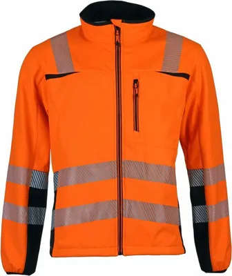 Obrázek produktu pro Vysoce viditelná softshellová bunda Prevent® Trendline velikost M oranžová/černá