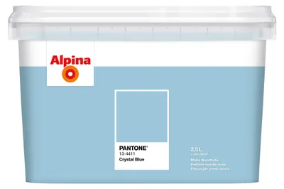 Produktbild von Alpina Wandfarbe Pantone matt crystal blue 2,5 L