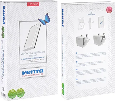 Produktbild von Venta cel & carb Filterset 1er Kombifilterset mit Carbonfilter für LP60, LP60 WiFi & LPH60 WiFi