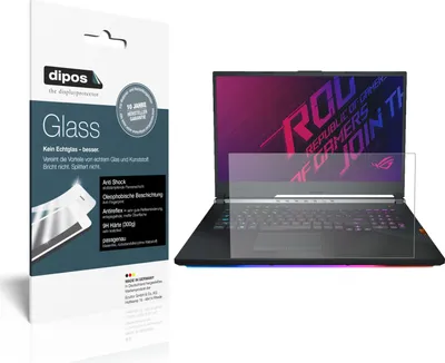 Produktbild von 1x Schutzfolie für Asus ROG Strix Scar III G731GW-EV104T matt - Anti-Shock 9H Folie dipos Glass Kunststoffglas