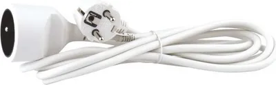 Produktbild von Prodlužovací kabel Emos P0113 Prodlužovací kabel 3 m / 1 zásuvka / bílý / PVC / 1 mm2