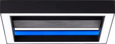 Produktbild von BRILLIANT Icarus LED Wand- und Deckenleuchte 30x30cm schwarz G99312/76 RGB Fernbedienung
