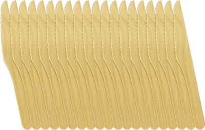 Produktbild von METALTEX Messer 20 Stück aus Birkenholz / Holzbesteck / Camping-Besteck