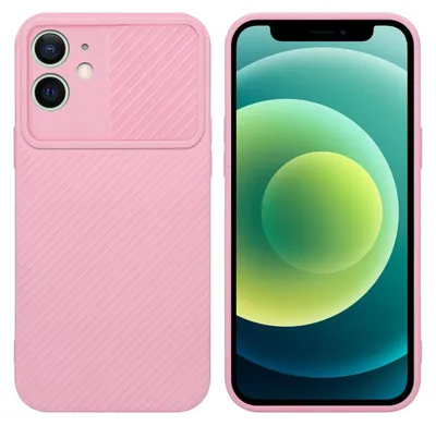 Immagine prodotto di Cadorabo custodia per Apple iPhone 12 MINI custodia protettiva in rosa custodia per telefono cellulare TPU custodia cover fotocamera protezione