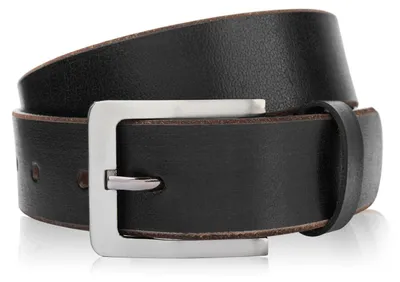 Produktbild von Herren Ledergürtel 100 cm schwarz vintage Paolo Peruzzi Herrengürtel für Anzughosen 05Z01100