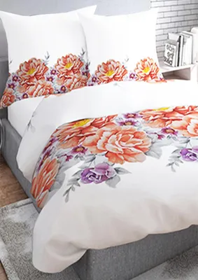 Obrázek produktu pro Bavlněné saténové povlečení 140x200+70x90 - 334 Květy