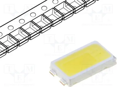 Productafbeelding van 2x LED, 5000-6000K, 120°, 13000÷20000 mcd, 5630 SMD, koud wit, 150mA, OSW35630C1A-150MA, L