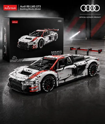 Produktbild von Rastar 99310 Audi R8 LMS GT3 Baustein Set – 3314 Teile - Static Version