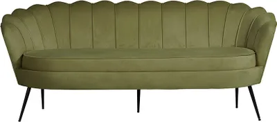 Produktbild von Nice Sofa 3 Personen velour grün.