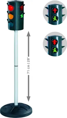 Produktbild von BIG Indoor / Outdoor Spielzeug Ampel Verkehrsampel Ampelmann 71cm Höhe 800055480