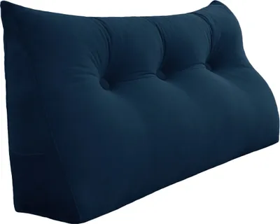 Zdjęcie produktu dla Duża ergonomiczna poduszka na zagłówek aksamitna poduszka klinowa, poduszka do czytania, poduszka klinowa, poduszka na plecy, poduszka wypoczynkowa, poduszka dekoracyjna