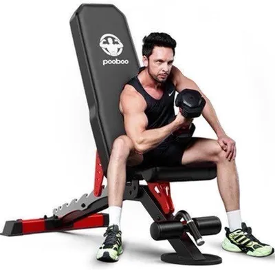 Zdjęcie produktu dla Ławka do ćwiczeń z obciążeniem - regulowana - udźwig 680 kg - wymiary 148 x 61 cm - stal węglowa - czarna - ławka fitness