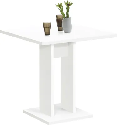 Image de Esstisch >Yvette< in Weiß - 70x77,5x70cm (BxHxT)