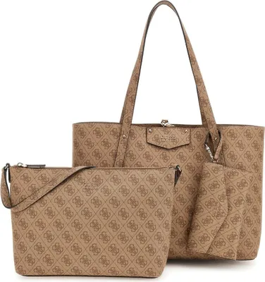 Image de GUESS Sac à bandoulière pour femme Eco Brenton Latte Logo