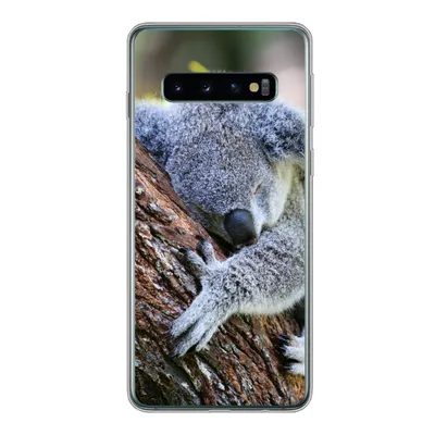 Produktbild von MuchoWow® Handyhülle Schutzhülle Hülle für Samsung Galaxy S10 Koala - Baum - Schlaf - Kinder - Jungen - Mädchen Silikon Softcase Handy Hülle - Handytasche