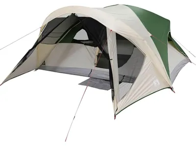 Image de vidaXL Tente familiale pour 6 personnes Vert Étanche