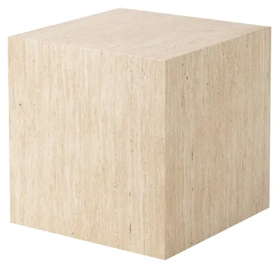 Produktbild von home24 Couchtisch - quadratisch 48 cm - Travertin Nachbildung