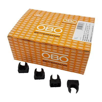 Produktbild von 200 Stück OBO Bettermann Quickschellen Rohrschellen schwarz M16