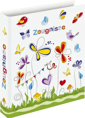 Produktbild von RNK Verlag Zeugnisringbuch "Schmetterlinge" DIN A4