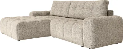 Produktbild von home24 Ecksofa mit Schlaffunktion - Strukturstoff