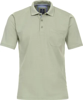 Produktbild von REDMOND Casual Herren Polo-Shirt Kurzarm Regular-Fit Jersey Organic/Grün XL