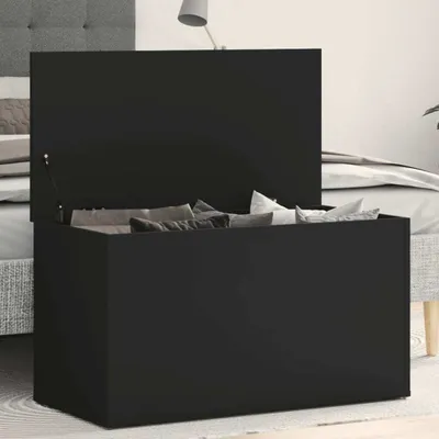 Produktbild von vidaXL Úložná truhlica čierna 84x42x46 cm Materiál drevo