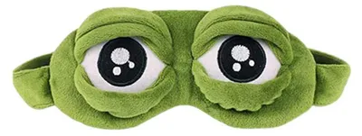 Produktbild von Frosch-Augenmaske, lustige Schlafmaske, 3D-Augenklappe, kreative Cartoon-Frosch-Augenmaske
