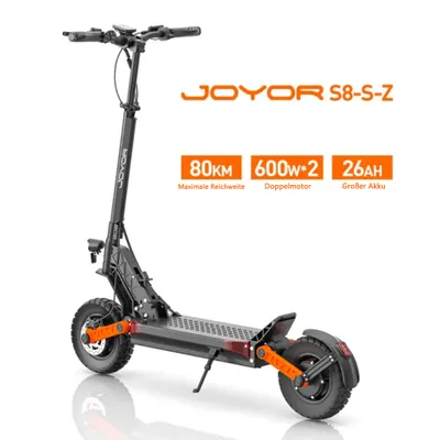 Produktbild von Elektroroller JOYOR S8-S-Z - 48V26AH Batterie 75KM Reichweite Scheibenbremsen - Schwarz